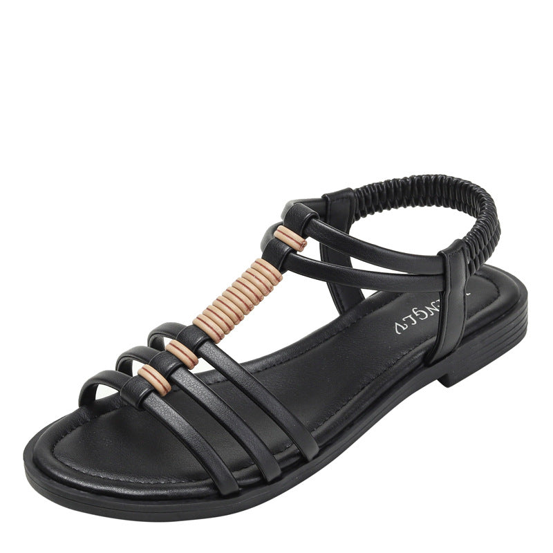Flat Heel Roman Sandals in 3 Colors