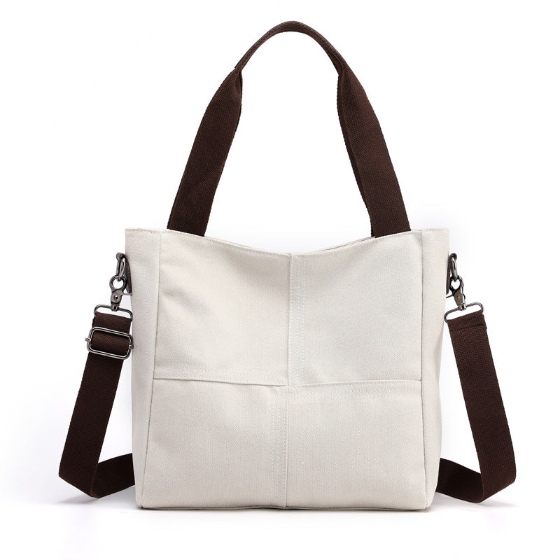 Canvas Crossbody Bag with Adjustable Shoulder Strap