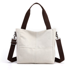 Canvas Crossbody Bag with Adjustable Shoulder Strap