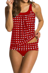 Tankini à pois en 4 couleurs S-3XL