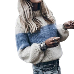 Long Sleeve Mohair Knit Sweater in 5 Colors S-XXXL