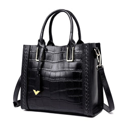 Leather Crocodile Pattern Handbag in 6 Colors
