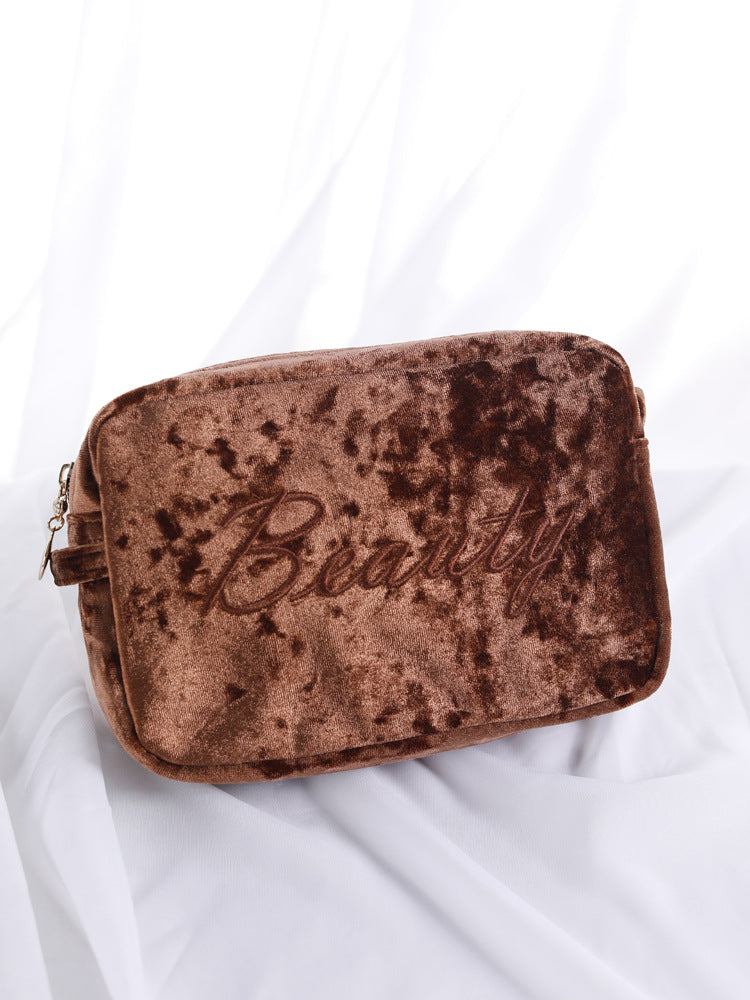 Large Capacity Portable Cosmetic Bag in 8 Colors