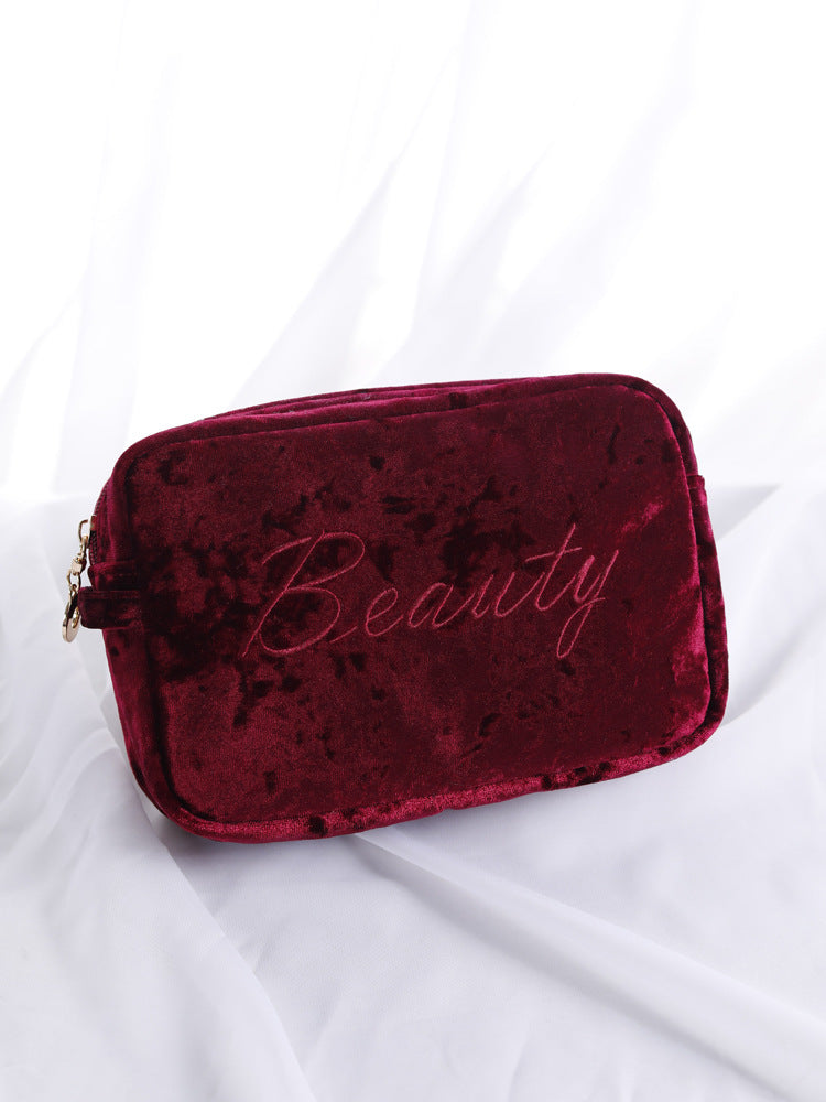 Large Capacity Portable Cosmetic Bag in 8 Colors