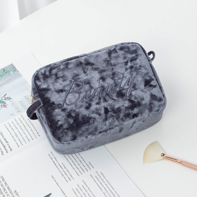 Large Capacity Portable Cosmetic Bag in 8 Colors