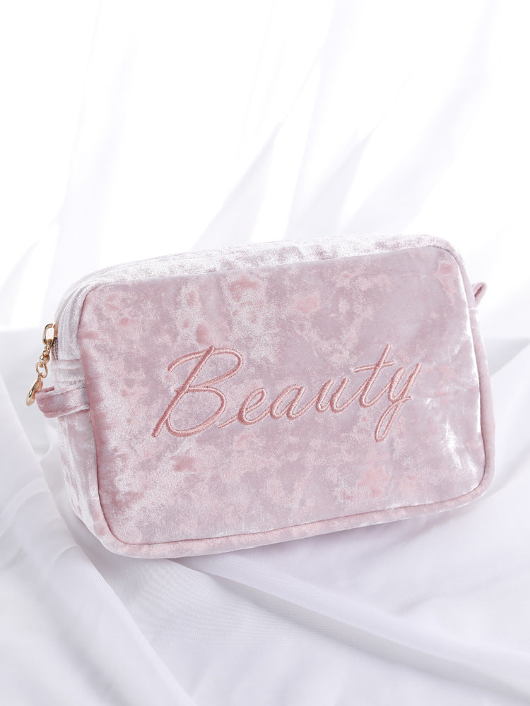 Large Capacity Portable Cosmetic Bag in 8 Colors