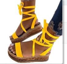 Printed Wrap Roman Sandals in 6 Colors