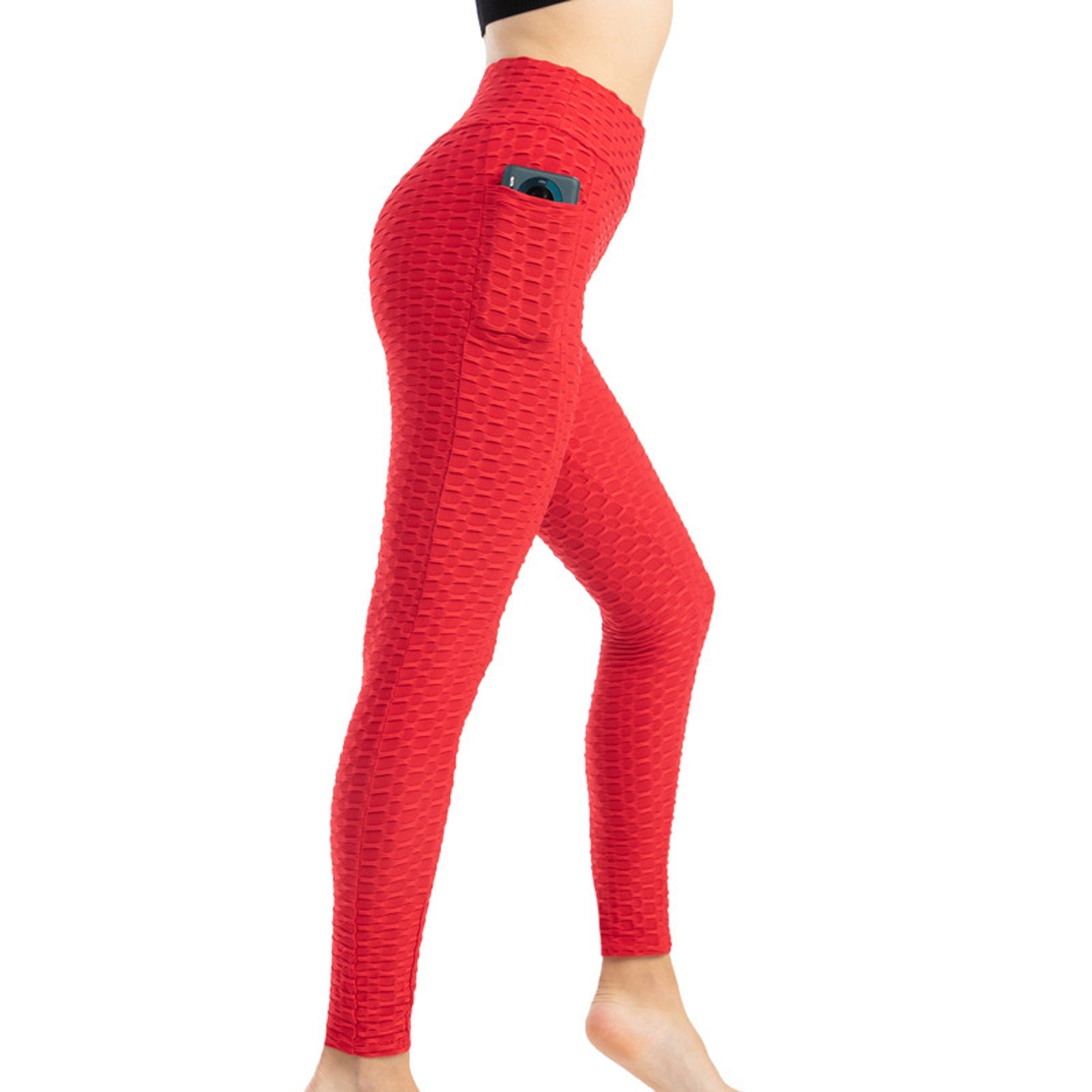 High Stretch Hip-Lifting Slim Fit Leggings with Pocket in 8 Colors S-XL