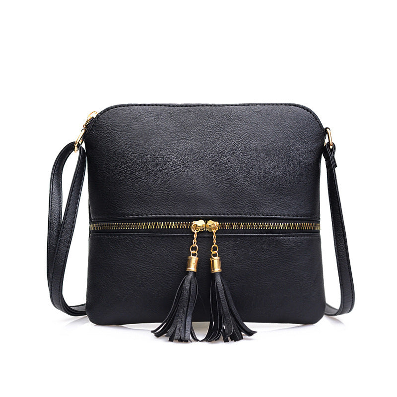 Shoulder Messenger Bag with Tassels in 8 Colors