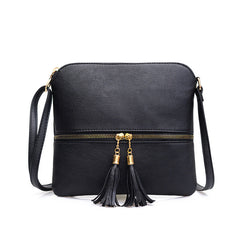 Shoulder Messenger Bag with Tassels in 8 Colors