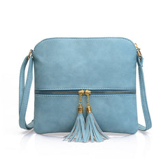 Shoulder Messenger Bag with Tassels in 8 Colors
