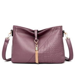 Shoulder Messenger Bag with Tassel in 3 Colors