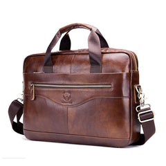 Sac bandoulière en cuir pour ordinateur portable pour homme, 2 couleurs