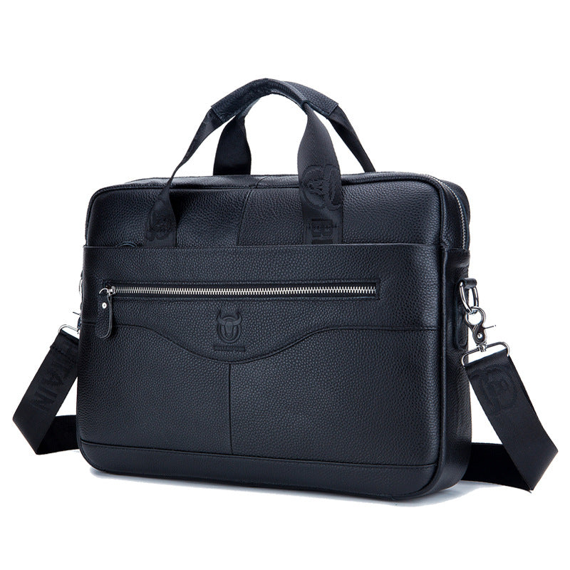 Sac bandoulière en cuir pour ordinateur portable pour homme, 2 couleurs