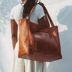 Large Capacity Tote Shoulder Bag in 4 Colors