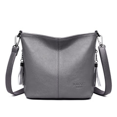 Shoulder Messenger Bag with Tassels in 6 Colors