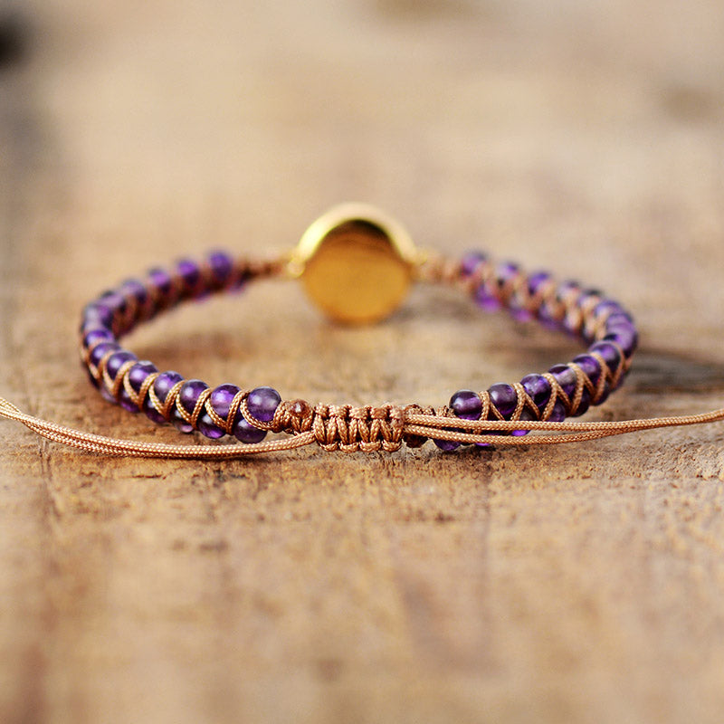 Bracelet bohème tressé en pierre et opale en 6 couleurs