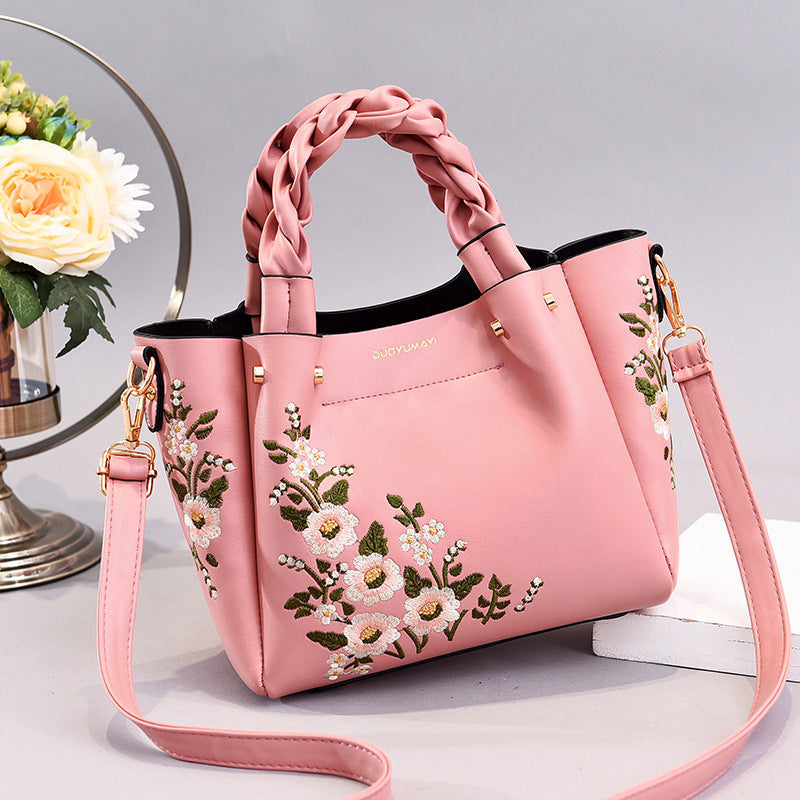 Floral Hand Shoulder Fashion Bag in 8 Colors