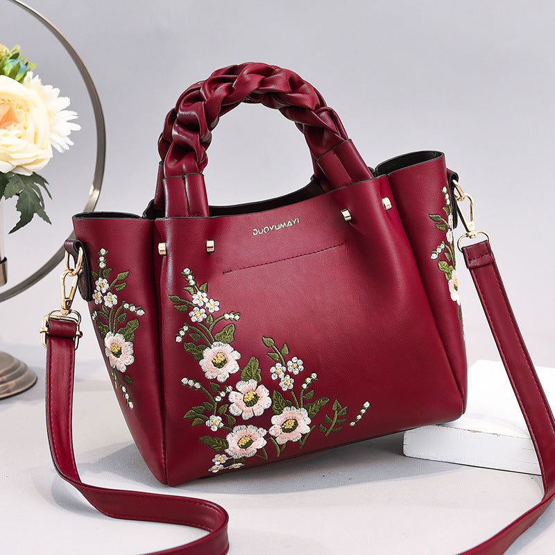 Floral Hand Shoulder Fashion Bag in 8 Colors