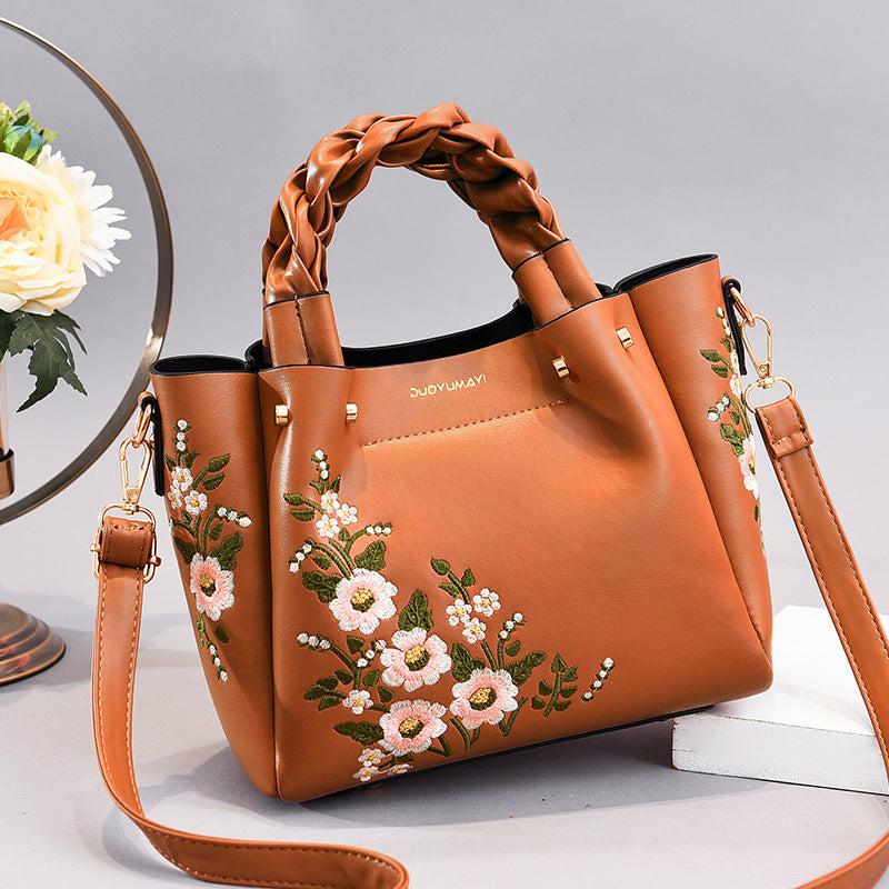 Floral Hand Shoulder Fashion Bag in 8 Colors