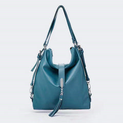 PU Leather Shoulder Bag with Tassel in 9 Colors