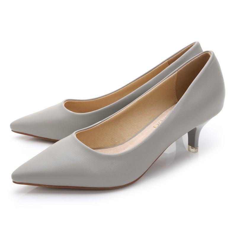 Escarpins à talons hauts en cuir en 7 couleurs