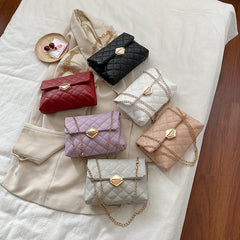 Crossbody Fashion Bag with Chain Shoulder Strap in 6 Colors