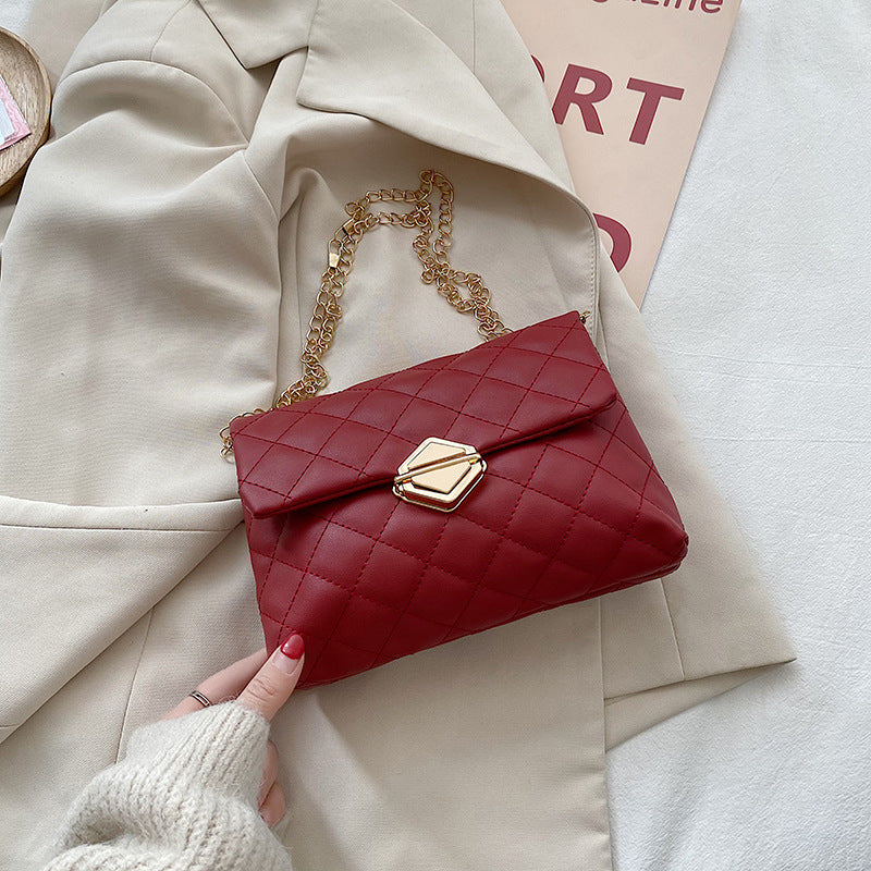 Crossbody Fashion Bag with Chain Shoulder Strap in 6 Colors