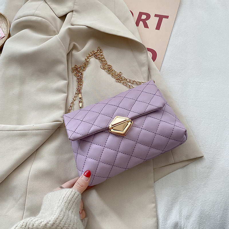Crossbody Fashion Bag with Chain Shoulder Strap in 6 Colors