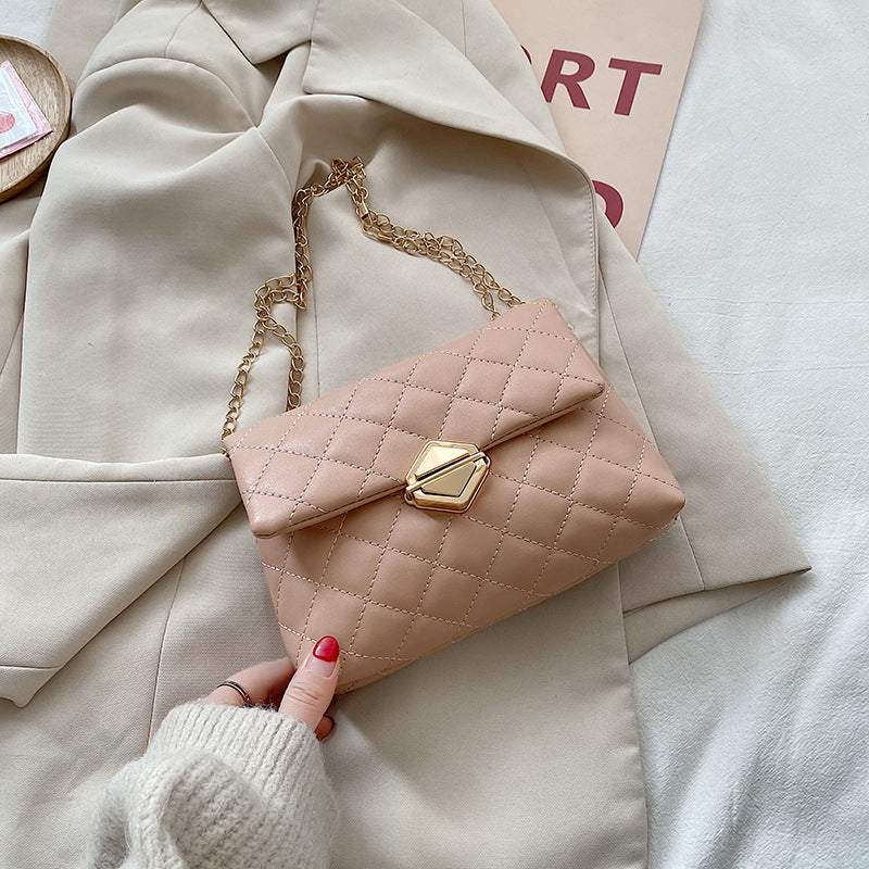 Crossbody Fashion Bag with Chain Shoulder Strap in 6 Colors