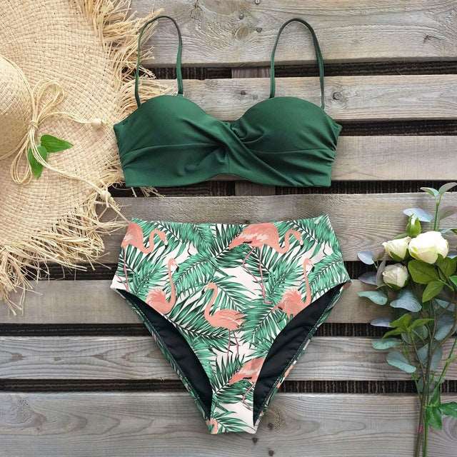 High Waist Printed Bikini in 15 Patterns S-XL