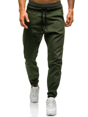 Men's Cotton Joggers with Drawstring and Pockets in 4 Colors M-3XL
