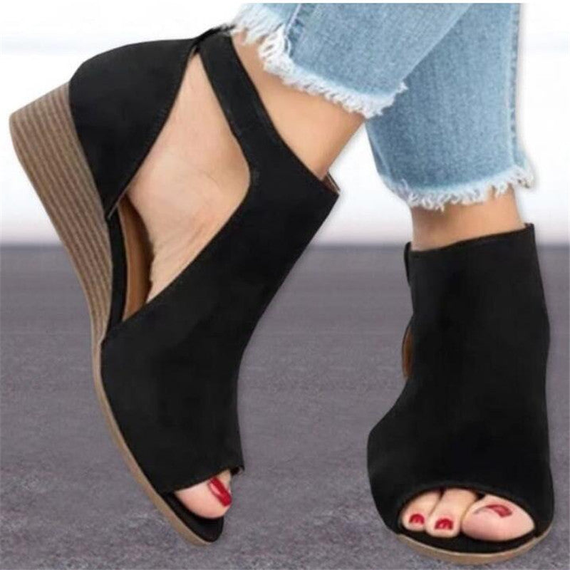 Wedge Heel Roman Sandals in 3 Colors