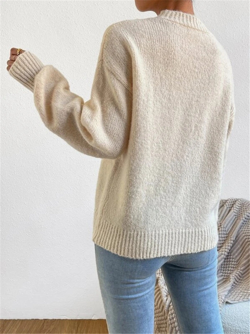 Mock Neck Long Sleeve Sweater