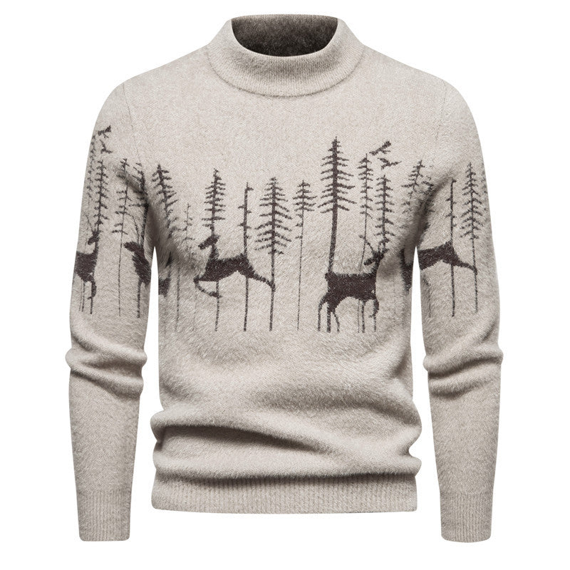 Men's Round Neck Pullover Christmas Sweater