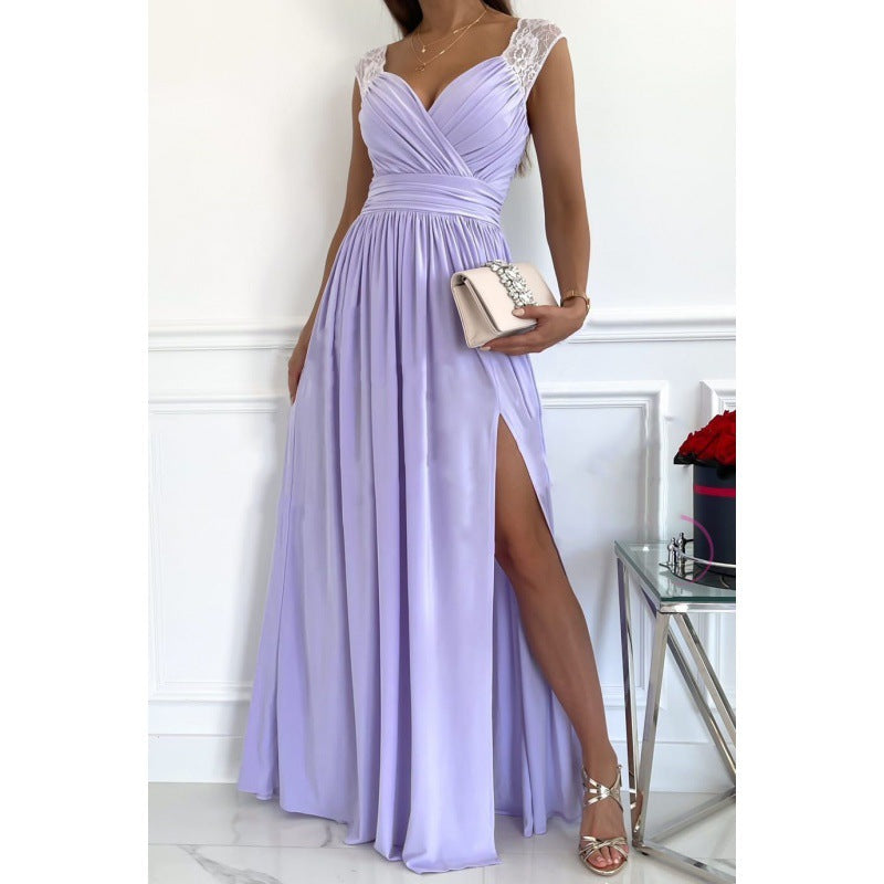 V-Neck Sleeveless Maxi Dress in 6 Colors S-2XL