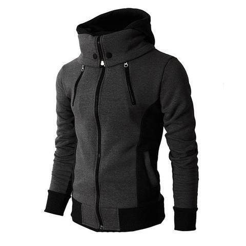 Herren-Sweatshirtjacke mit Reißverschluss und Kapuze in 4 Farben S-XXXL 