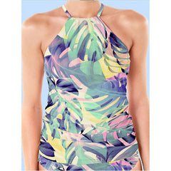 Tropical Tankini Swimsuit in 3 Patterns M-XXL