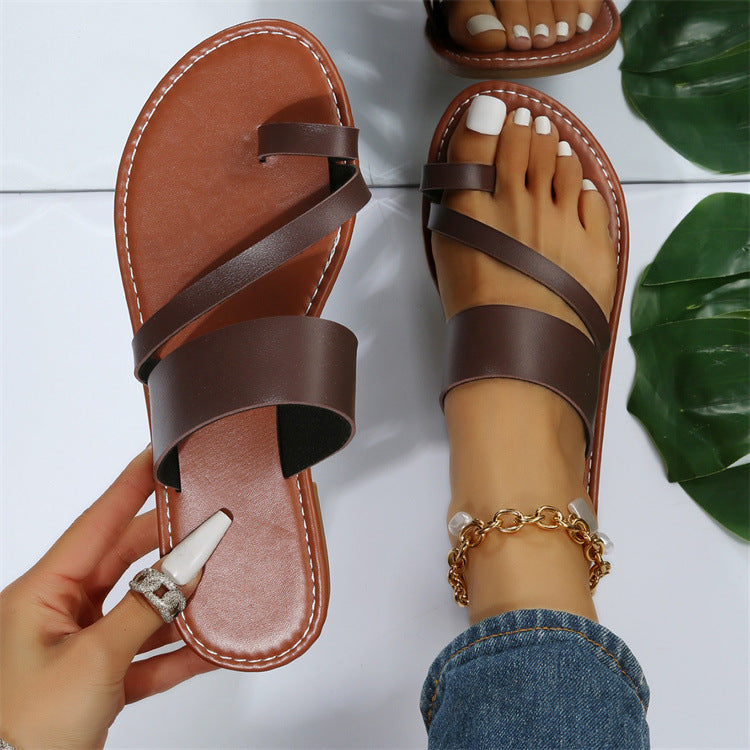 Flat Thong Beach Sandals in 6 Colors