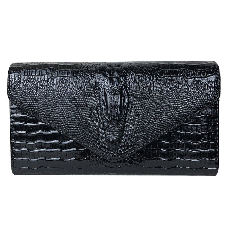 Crocodile Print Clutch