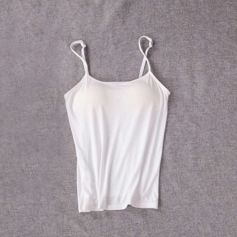 Haut caraco en modal à bretelles réglables, 8 couleurs, S-XXL