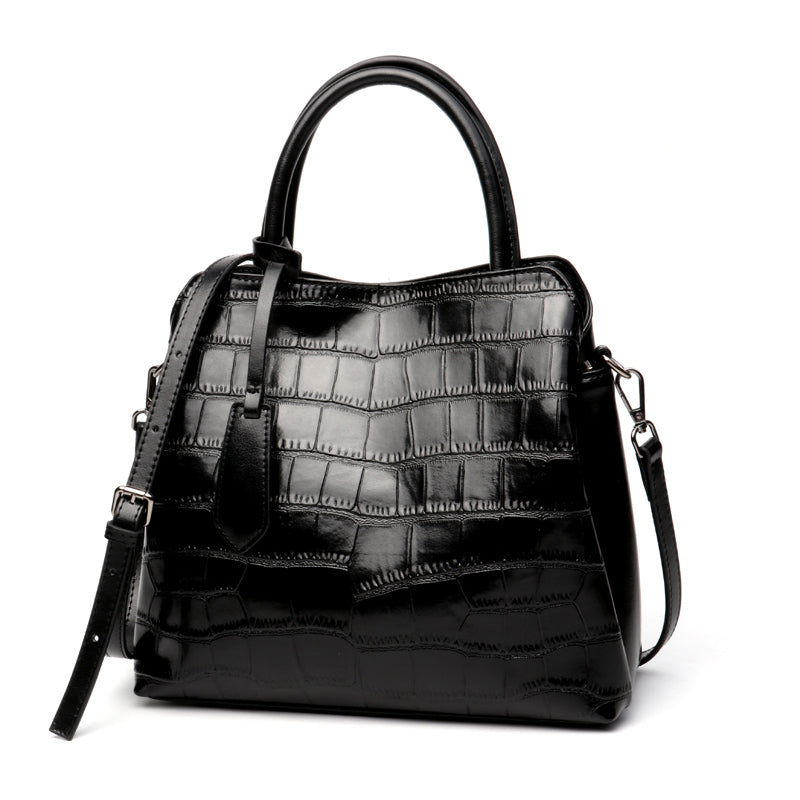 Leather One Shoulder Messenger Bag in 4 Colors