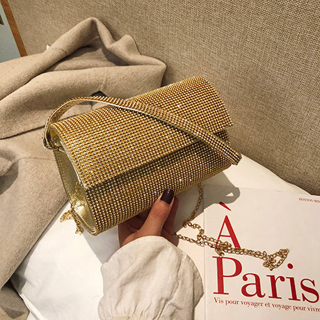 Sparkly Hand Shoulder Evening Bag in 4 Colors