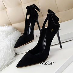 Leder High Heel Stilettos mit spitzer Zehenpartie in 7 Farben