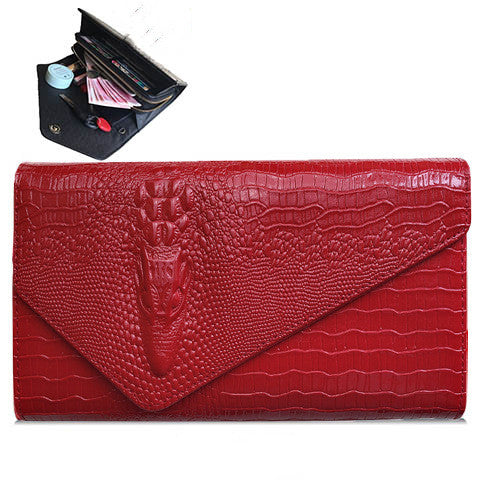 Crocodile Print Clutch