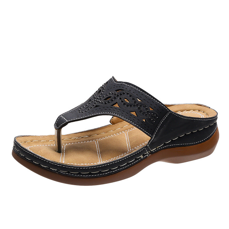Flip Flop Wedge Sandals in 3 Colors