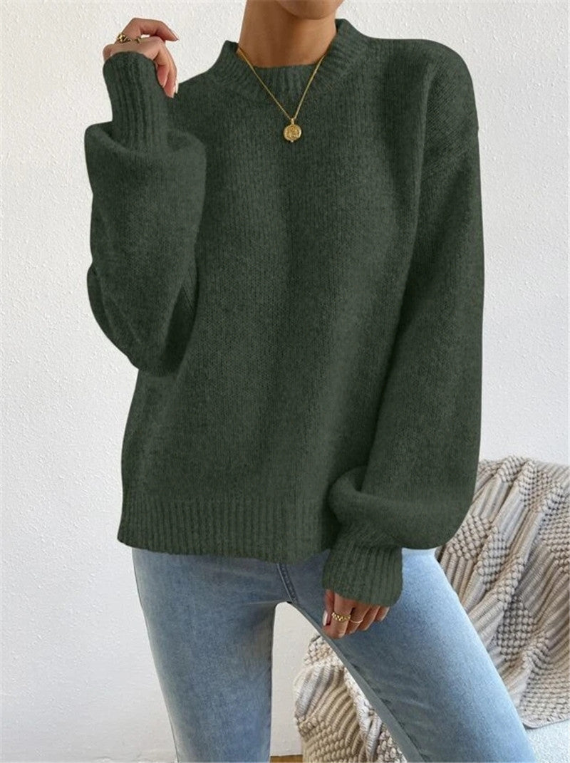 Mock Neck Long Sleeve Sweater