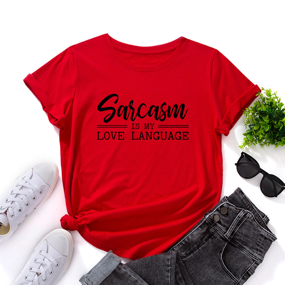 Sarcasm Is My Love Language Short Sleeve Shirt