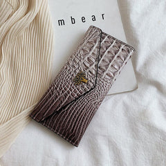 Crocodile Pattern Clutch in 5 Colors