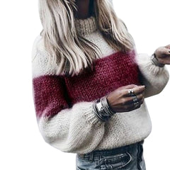 Long Sleeve Mohair Knit Sweater in 5 Colors S-XXXL
